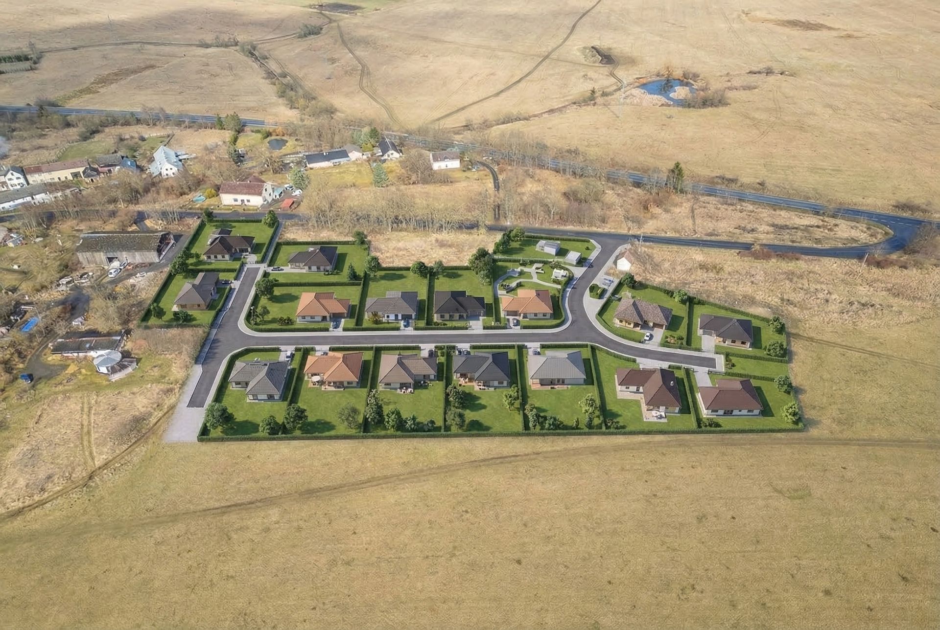 Prodej 16 pozemků k bydlení, Toužim -Třebouň